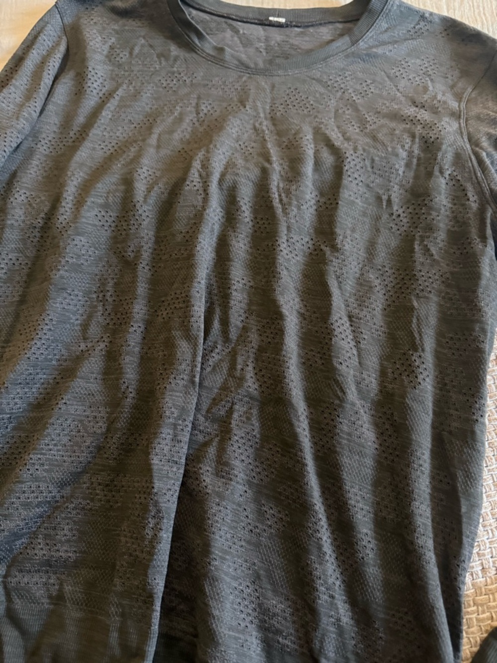 Lululemon Lightweight Long Sleeve Knit Top - Charcoal - Picture 2 of 4